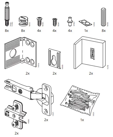 IKEA 404.963.10 KNOXHULT Wall Cabinet with Door-fig3