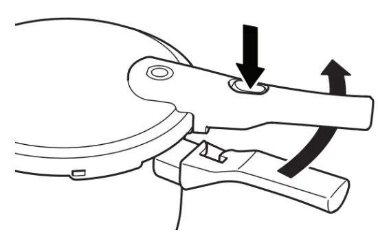 Handle release button