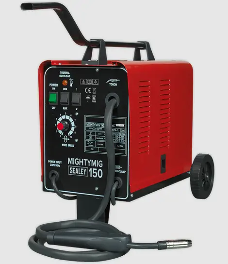 SEALEY-MIGHTYMIG-150-150A-Professional-Gas-No-Gas-MIG-Welder-IMAGE
