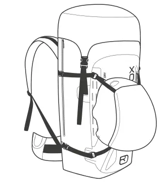 ORTOVOX PEAK 40 Backpack Instruction Manual - HELMET FIXATION