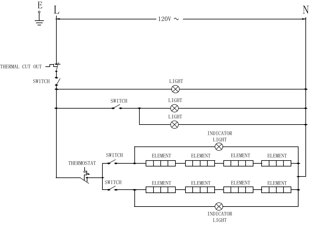 OMCAN PE CN 1800 S Electric Pizza Ovens - Electrical Schematics