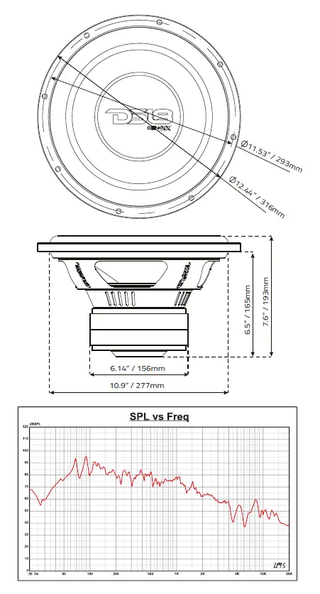 DS18 GEN-XX 12 Inch-High-Excursion-Subwoofer-FIG-1