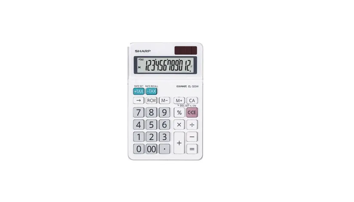 Sharp El-320w Electronic Calculator User Manual