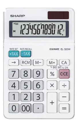 SHARP EL-320W Electronic Calculator-prod