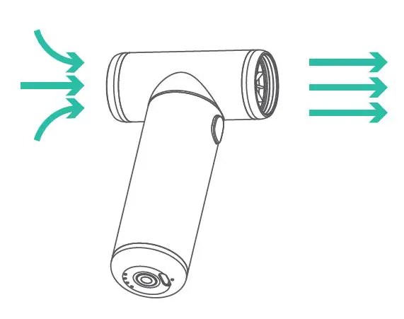 KiCA KC1 JetFan Compressed Air Duster Air Blowser fig 3