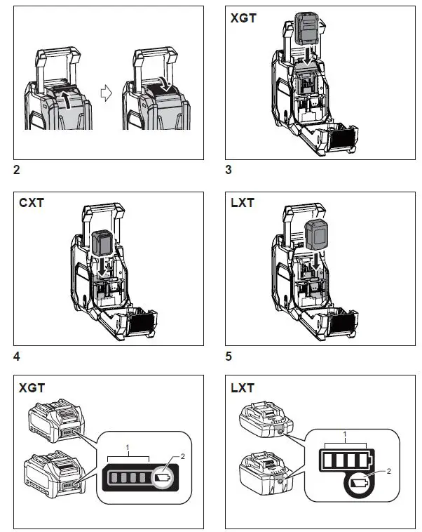 makita-MR006G-40V-MAX-XGT-Cordless-or-Electric-Jobsite-Radio-with-Bluetooth-fig-2