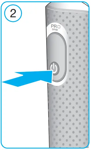 Using the toothbrush