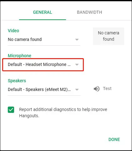 EMEET Call Settings Skype for business Audio Settings 13