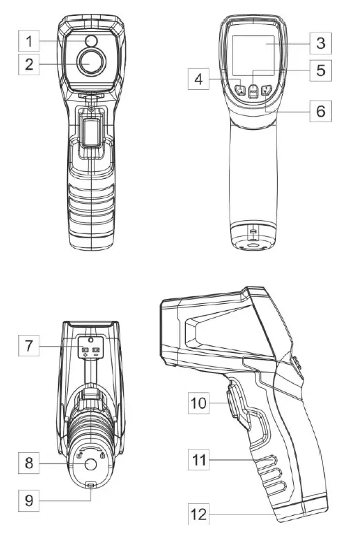 Sonel-DIT-120-Non-Contact-Infrared-Professional-Thermometer-1