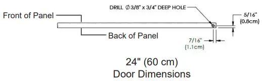 INTEGRATED PANEL DIMENSIONS