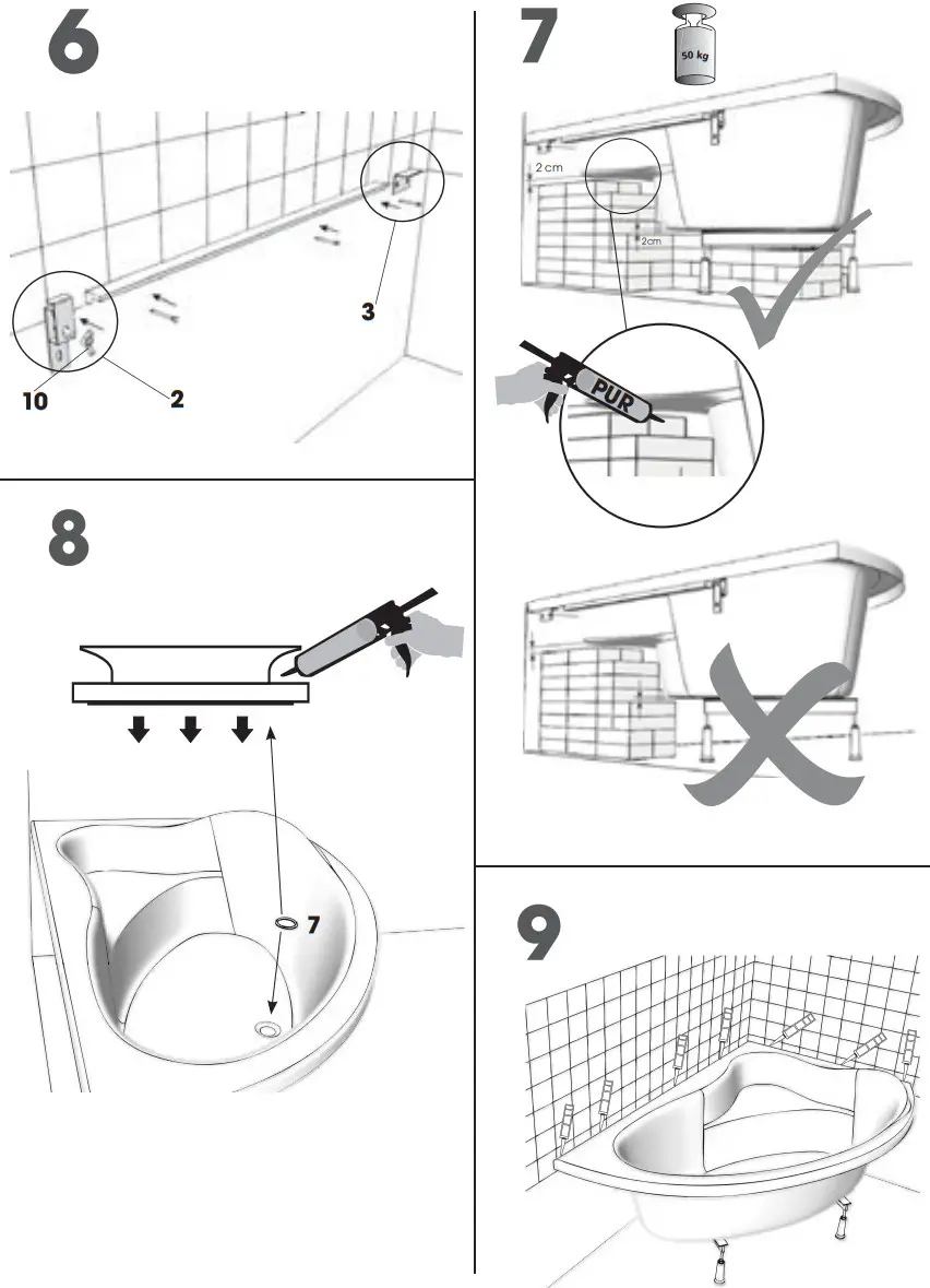TEIKO V113180N04T03004 Klasik 180 Bathtub - Fig 2