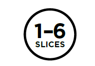1-6 slices
