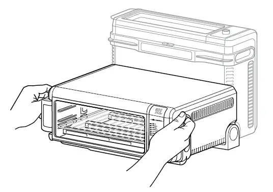 Flip up and away to store