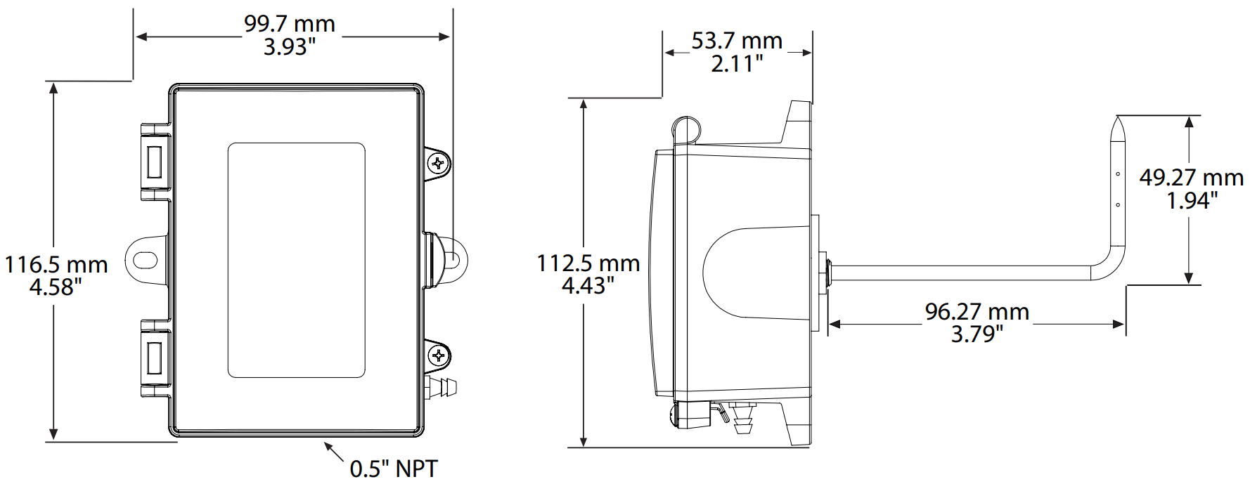 KMC TPE 1477 21 Duct Low Pressure Transmitter - FIG 7