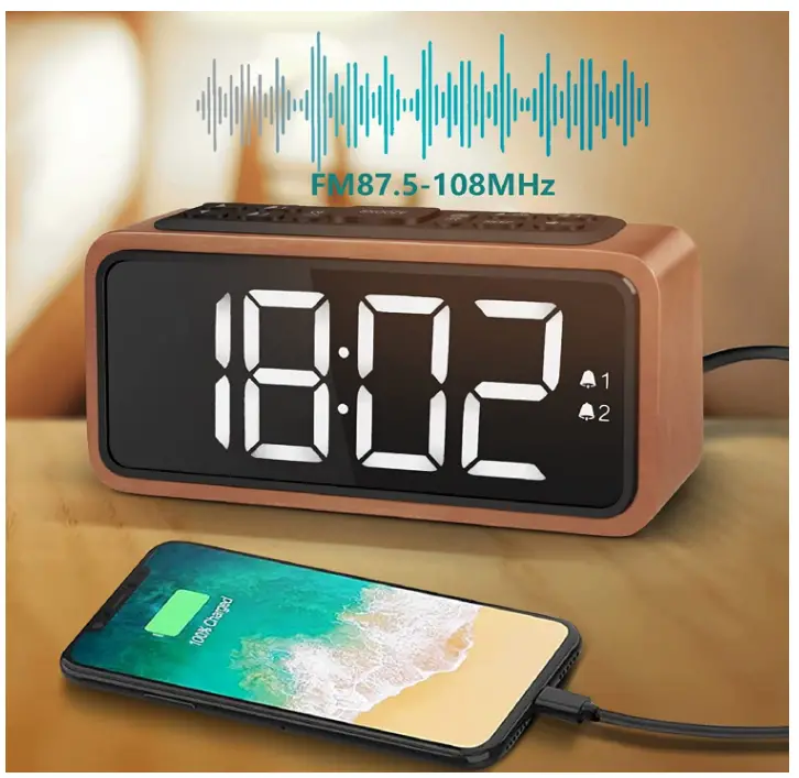 Netzu-Alarm-Clock-Radio-Wooden-Clock-Radios-for-Bedrooms