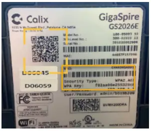 Calix BLAST u6 Gigaspire Mesh WiFi 6 Router - alix CommandIQ