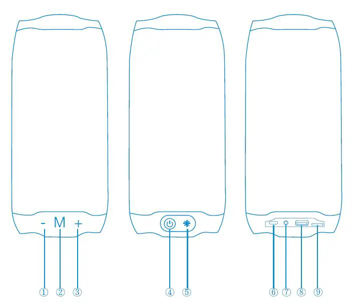 Laser SPK-B60-040 Pulse Slim Bluetooth Speaker 1