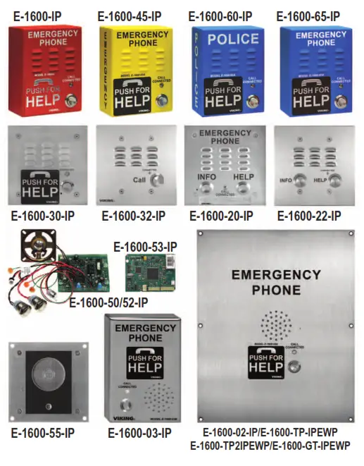 VIKING E 1600BLT2IPEWP VoIP Tower Phones - FIG20