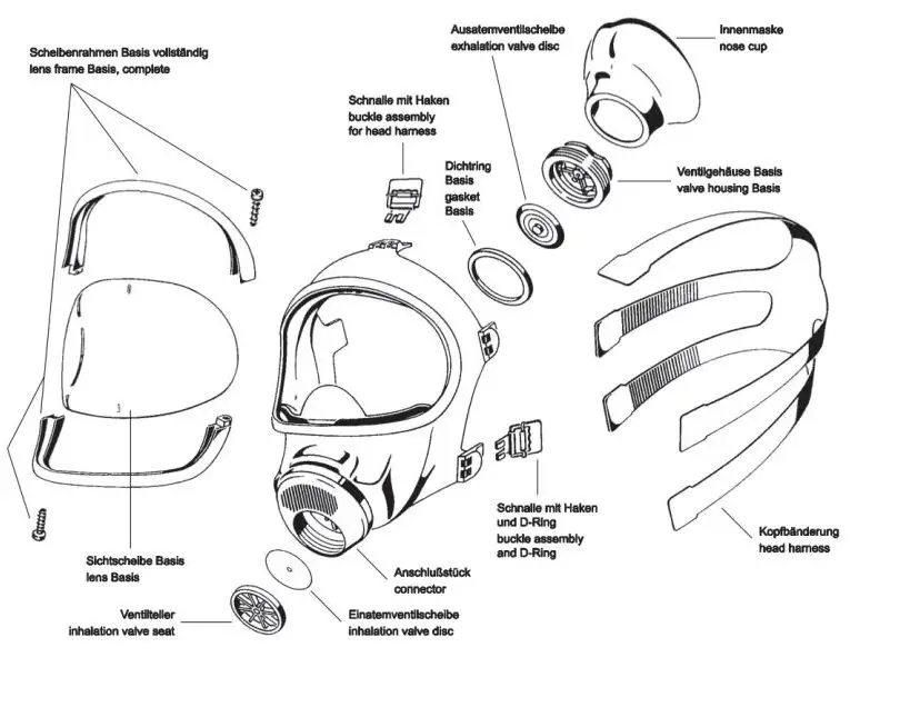 MSA 337000 3S-Basic Plus Full Face Mask fig 43