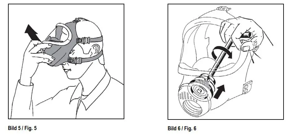 MSA 337000 3S-Basic Plus Full Face Mask fig 7