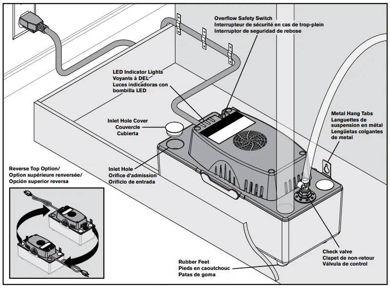DIVERSITECH CP-22LPT CondeDIVERSITECH CP-22LPT Condensate Pump-fig3nsate Pump-fig3