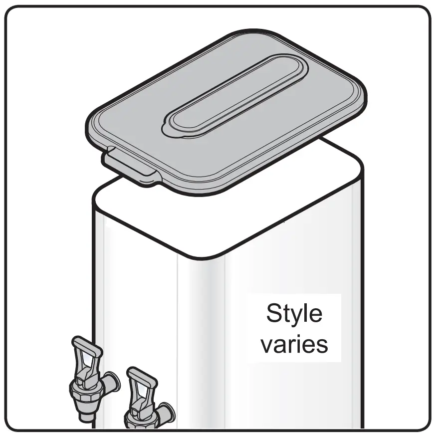 TCC2N Narrow Liquid Concentrate Iced Tea Dispensers Operating Instructions illustration