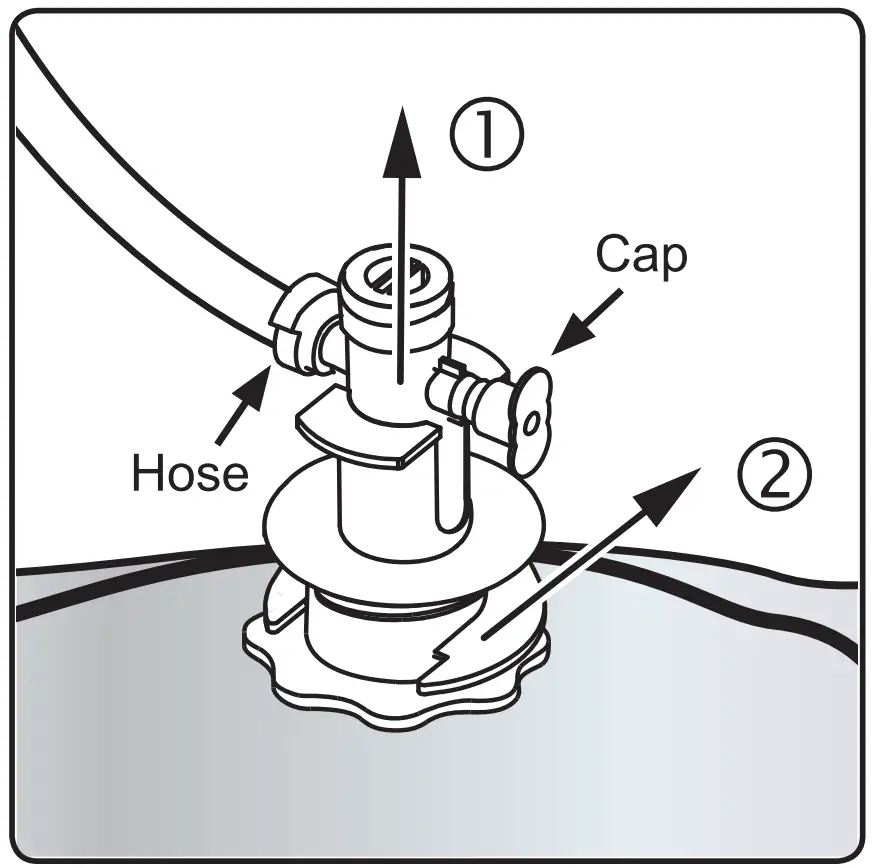 TCC2N Narrow Liquid Concentrate Iced Tea Dispensers Operating Instructions illustration