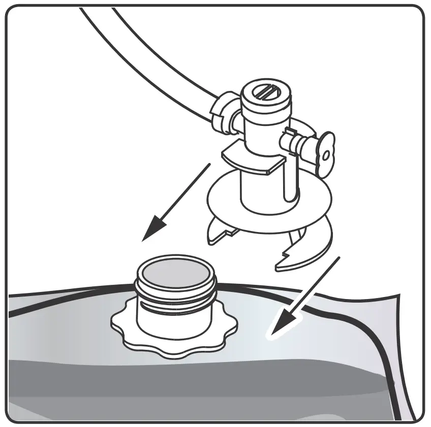 TCC2N Narrow Liquid Concentrate Iced Tea Dispensers Operating Instructions illustration