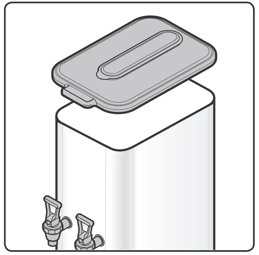 TCC2N Narrow Liquid Concentrate Iced Tea Dispensers Operating Instructions illustration