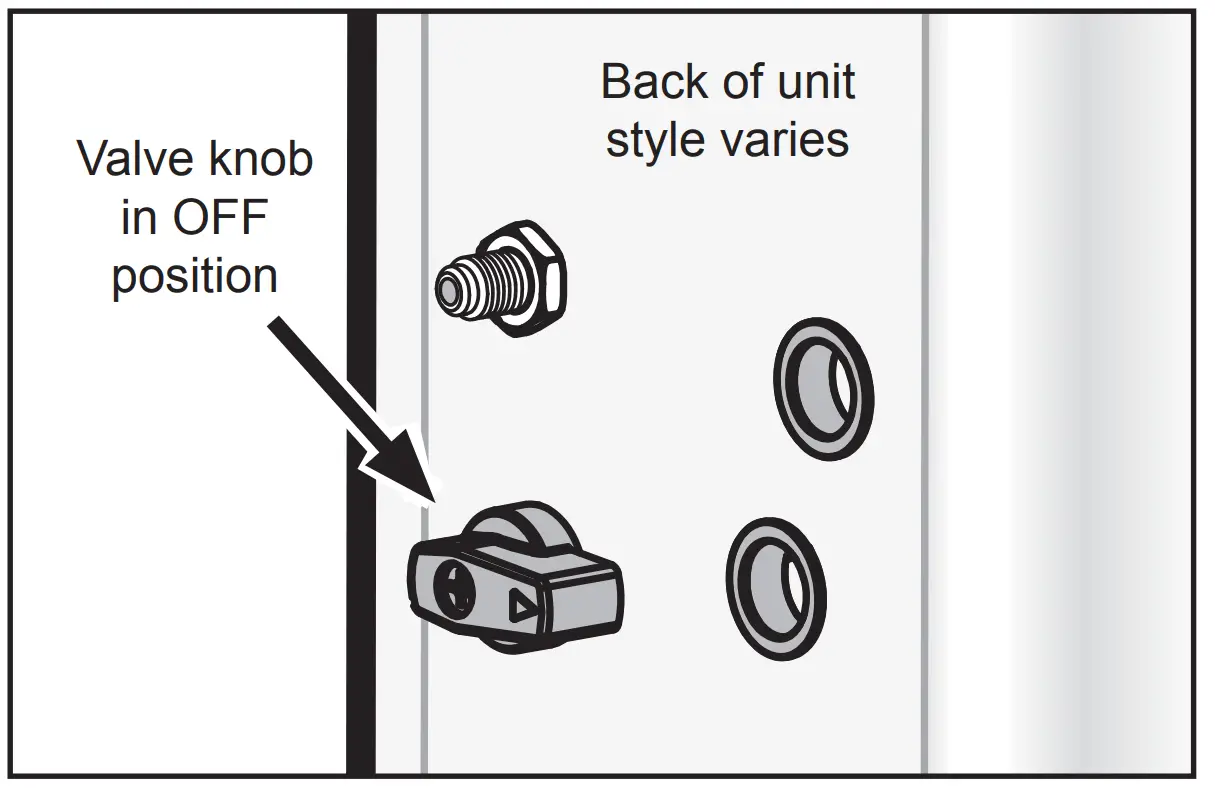 TCC2N Narrow Liquid Concentrate Iced Tea Dispensers Installation illustration
