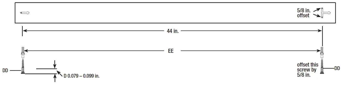FEIT electric 4ft Shop Light With Motion and Remote - screws