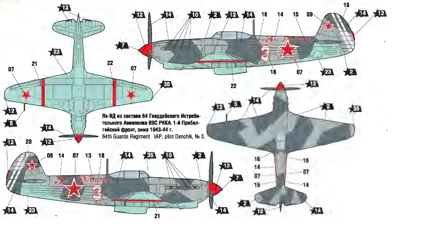ZVEZDA Yak-9D Soviet Fighter 1