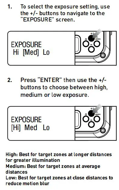 Wildgame INNOVATIONS SW26B37W18-21 Shadow Lightsout 26MP Camera User Manual - Exposure