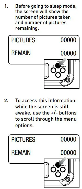 Wildgame INNOVATIONS SW26B37W18-21 Shadow Lightsout 26MP Camera User Manual - Picture Count