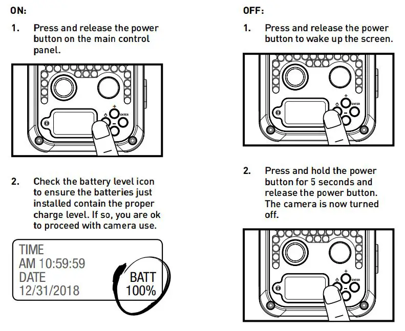Wildgame INNOVATIONS SW26B37W18-21 Shadow Lightsout 26MP Camera User Manual - Power