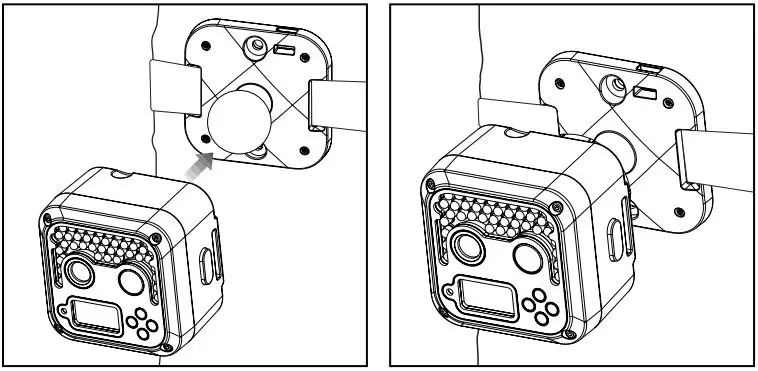 Wildgame INNOVATIONS SW26B37W18-21 Shadow Lightsout 26MP Camera User Manual - Simply connect the camera to the magnetic mounting bracket