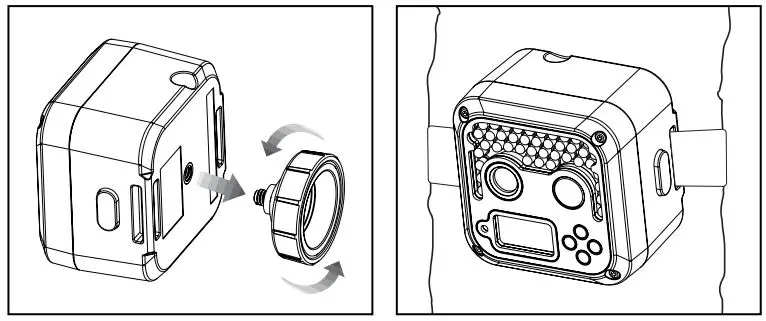 Wildgame INNOVATIONS SW26B37W18-21 Shadow Lightsout 26MP Camera User Manual - The alternate mounting method is without the magnetic mounting bracket