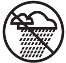 Do not expose to rain