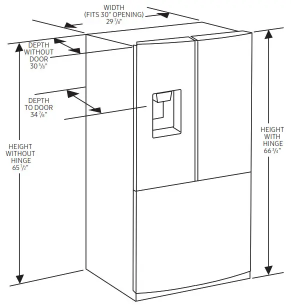 Be sure your new fridge will fit - Be sure your new fridge will fit