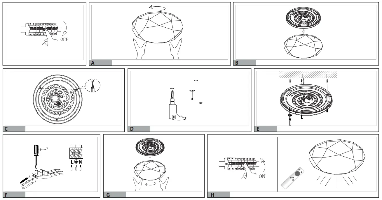 EGLO 75625 LED Ceiling Lamp-fig1