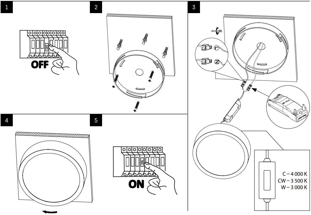 EMOS ZM5233 Surface Mounted LED Panel - Fig 5