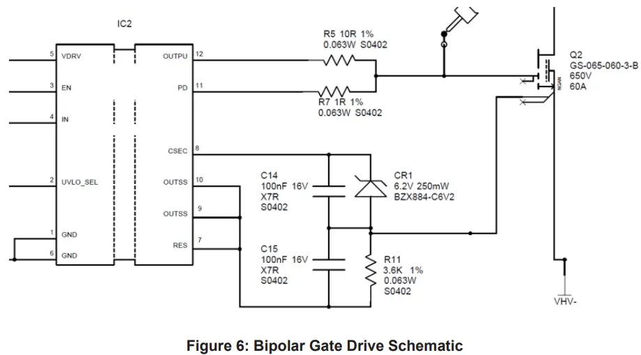 Bipolar Gate Drive Schematic