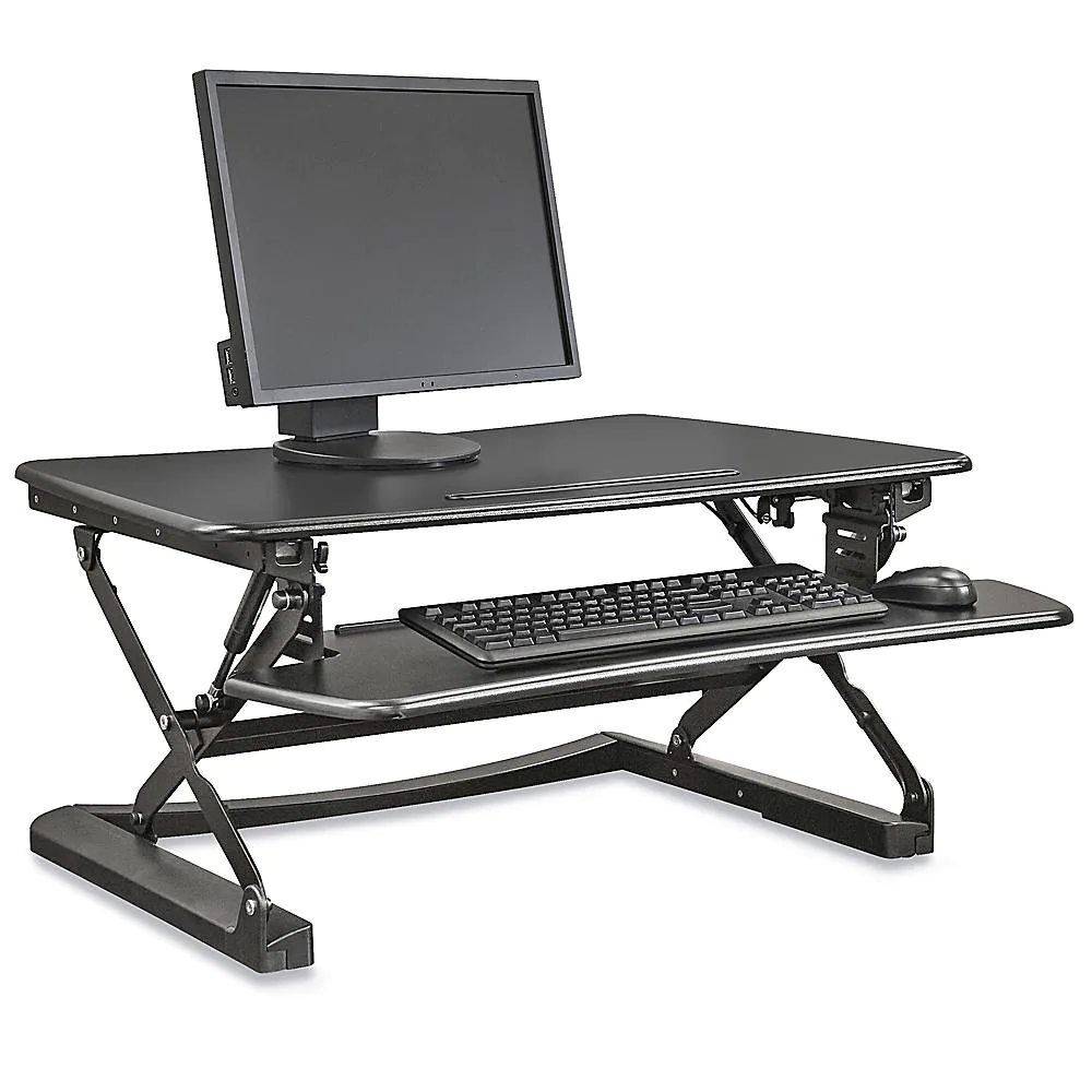 Uline H-7031 Sit Stand Desktop Riser Installation Guide