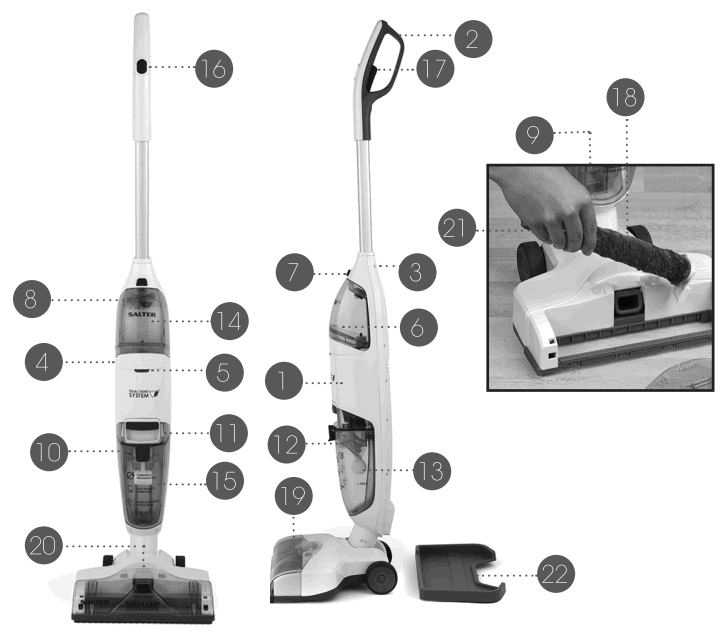 SALTER SAL0039 Hard Floor Cleaner - FIGURE 1