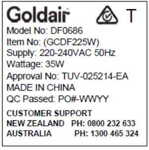 Goldair GCDF225W 30cm Drum Style Desk Fan-fig14