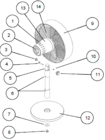 Goldair GCDF225W 30cm Drum Style Desk Fan-fig2