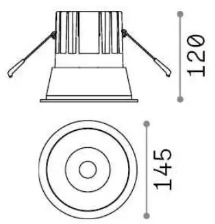 ideal lux 273167 LED Ceiling Light - overview