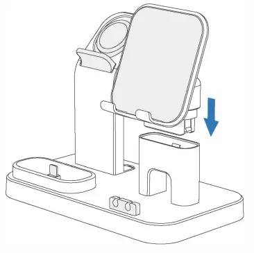 Shenzhen Shi Mingerda Wangluo Youxiangongsi Q8 ZIYEVR B 4 In 1 Charging Station - 2