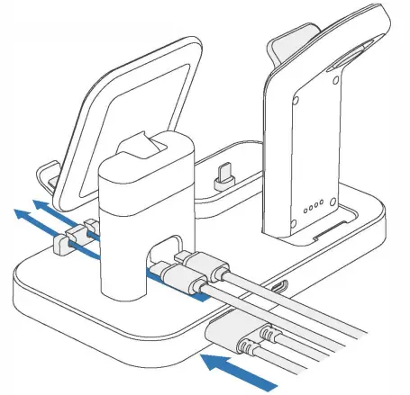 Shenzhen Shi Mingerda Wangluo Youxiangongsi Q8 ZIYEVR B 4 In 1 Charging Station - 6