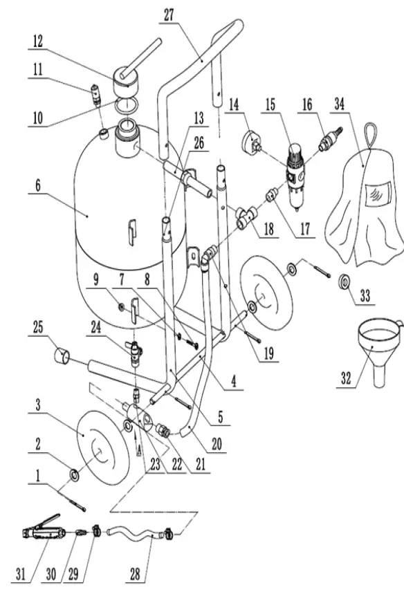 GLOBAL-INDUSTRIAL-320776-5-Gallons-Portable-Sandblaster-FIG-1